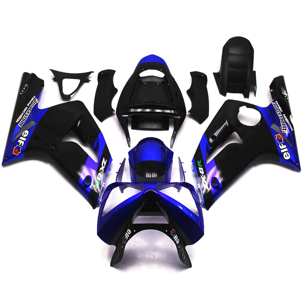 

for Kawasaki ZX-6R ZX6R ZX600 636 2003 2004 Motorcycle Accessories Bodywork Set Injection ABS Plastics Full Fairings Panel Kit