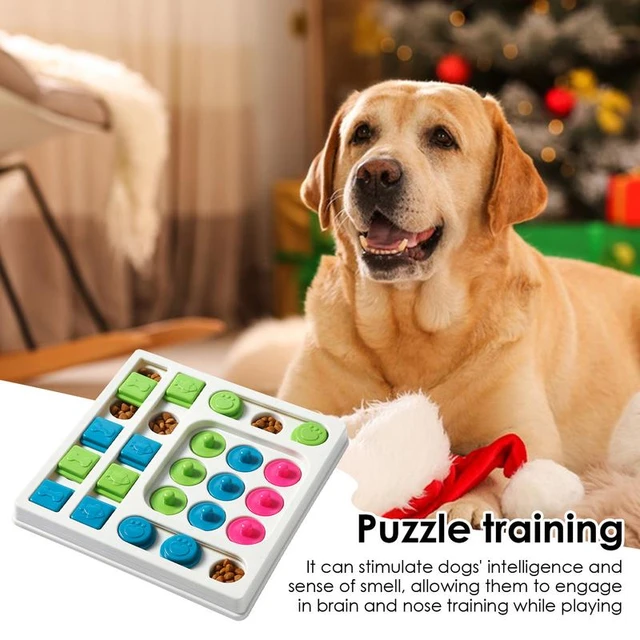 Dog Puzzle Feeder Treat Dispenser Interactive IQ Brain Training Dog Toys  Slow Feeder Pet Accessories 