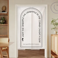 Nordic Style Door Curtain Doorway Partition Noren Kitchen Entrance Hanging Curtain for Bedroom Living Room Half-curtain Cortinas 1