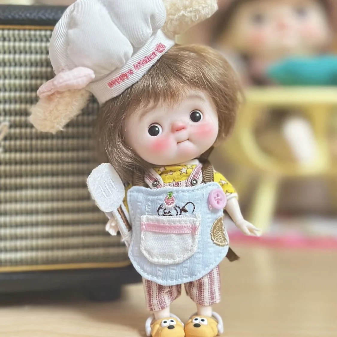 GaoshunDOLL 1/8 ob Qbaby Ob11 Diandi Dianbro 강아지 Diandian Huhu blythe ACGN 애니메이션 수지 바디 몰드 DIY 장난감 생일 선물