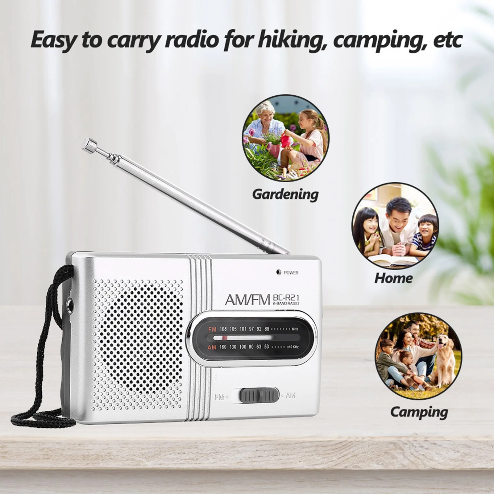 AM Radio AM/FM Radio FM Radio Radio Wireless Speaker  Portable AM/FM Mini Radio Stereo Speakers Receiver Music Player
