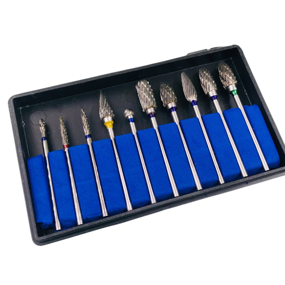 

10Pcs Dental Tungsten Carbide Cutter Burs Plaster Alloy Acrylic Drill Polisher