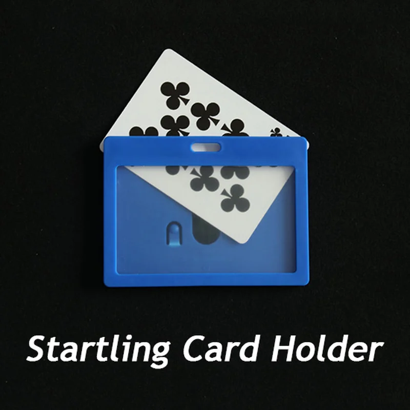 Startling Card Holder Card Magic Tricks Poker Appearing From Empty Frame Close up Magic Props Gimmick Illusions Beginner Fun book dove magic tricks metamopho magic anything from book stage magic illusions gimmick props