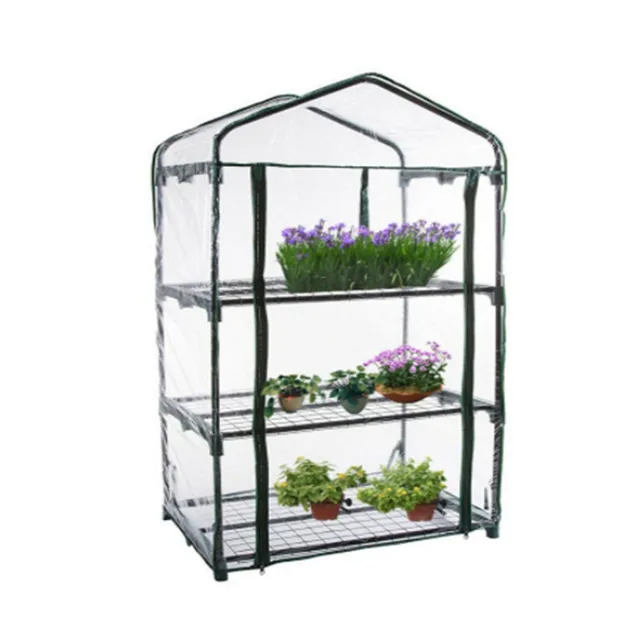 Hordozható Pvc Növényi Burkolat Kerti Üvegházhatású Paradicsom Fészer Cache Pot Blanc Pour Plant A Terasz Erkélyre Állvány Nélkül - Image 4
