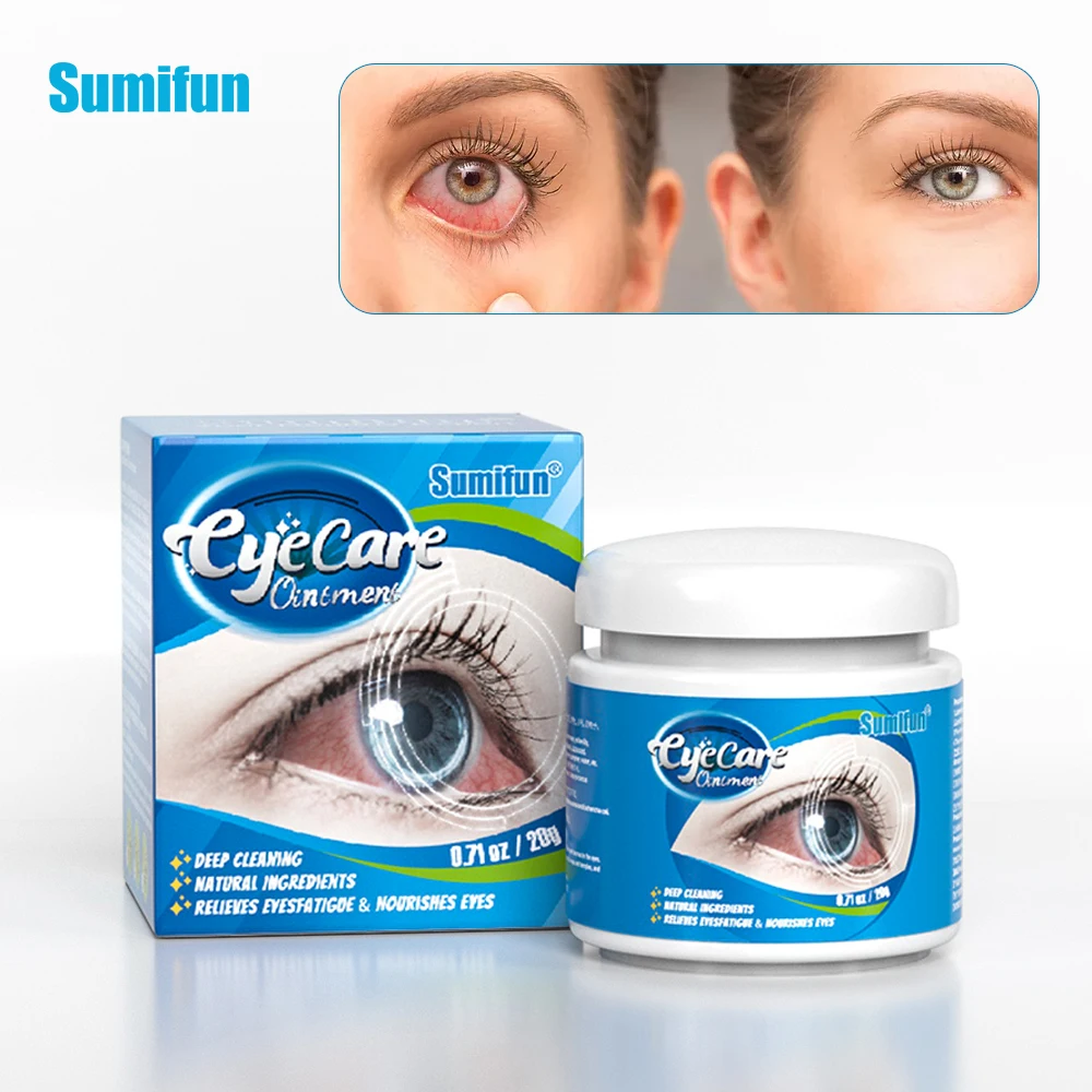 

20G Sumifun Eye Protection Cream Herbal Anti Fatigue Relief Ointment Eyesight Care Myopia Stenopeic Vision Red Blood Dry Eye