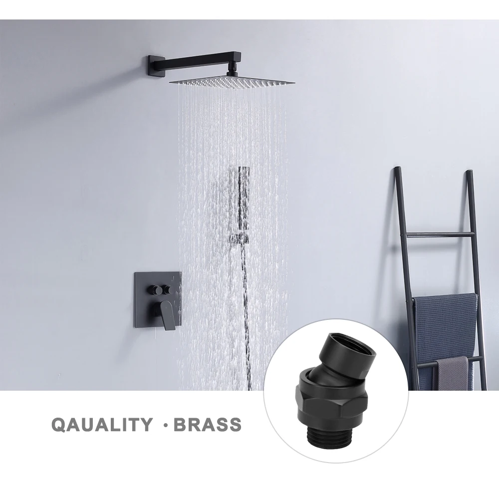 360° Universal Rotating Adapter Rainfall Shower Head Ball Joint Hardware Head Shower Adjustable Angle Swivel Connector Accessory 4