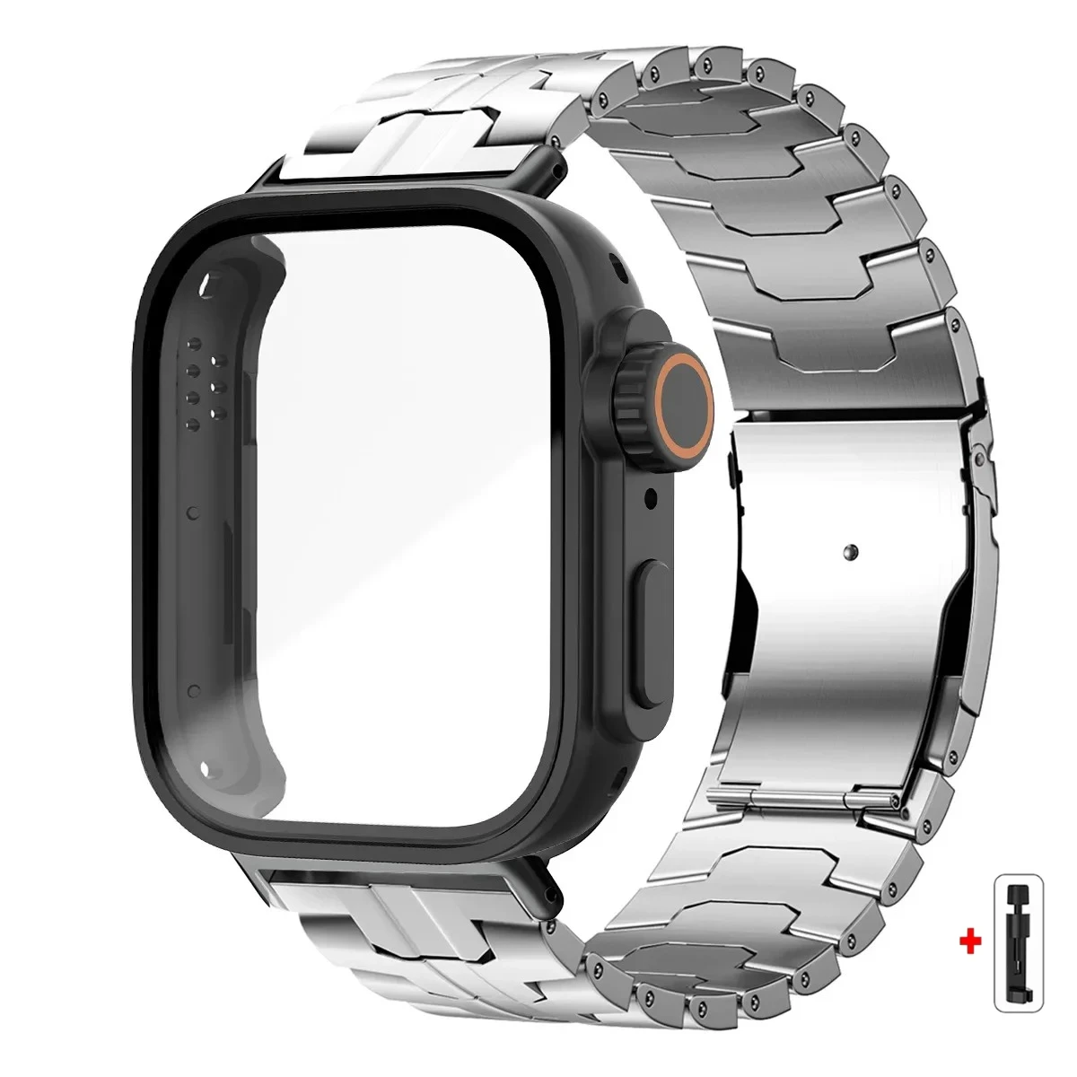 Ultra PC Cover Wristband with Stainless Steel Band