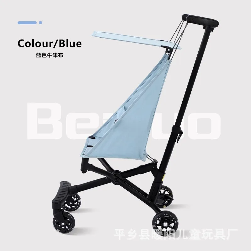 New Net Pocket Little Tiger Aluminum Alloy Lightweight Folding Baby Stroller Simple Boarding Carreola Para el Bebe