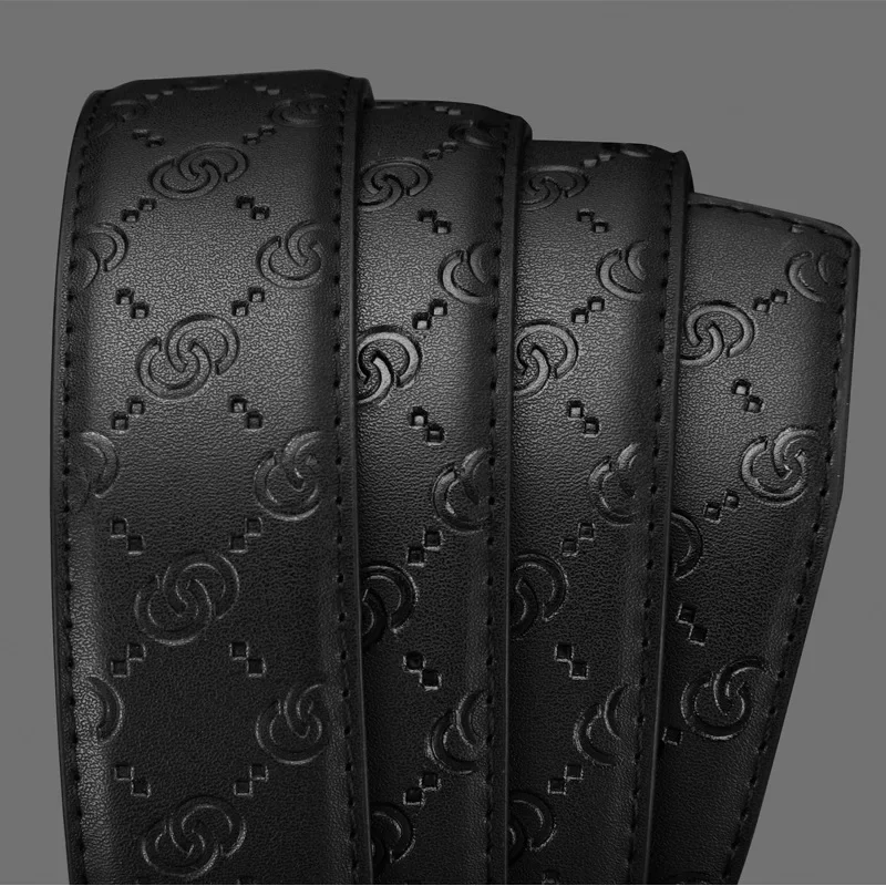 Men's Luxury Genuine Leather Belt with Automatic Alloy Buckle - Premium Designer Waist Strap
