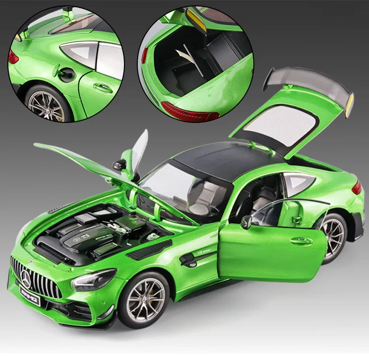 1/18 Mercedes-Benz AMG Gtr Model Car Diecasts Vehicle Collectable