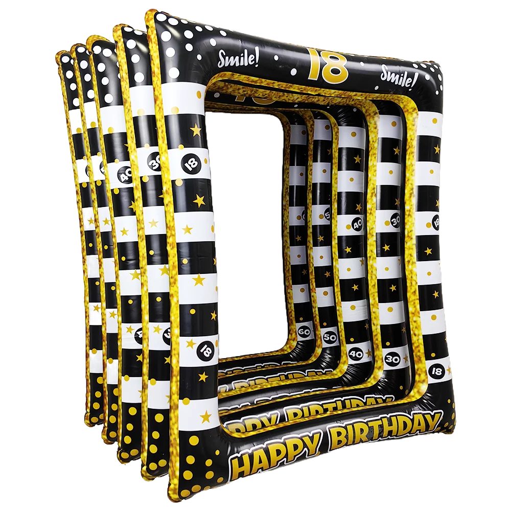Decorazioni Per 60° Compleanno - Cornice Gonfiabile E 38 Accessori | Per Feste E Cabina Fotografica - Foto 7