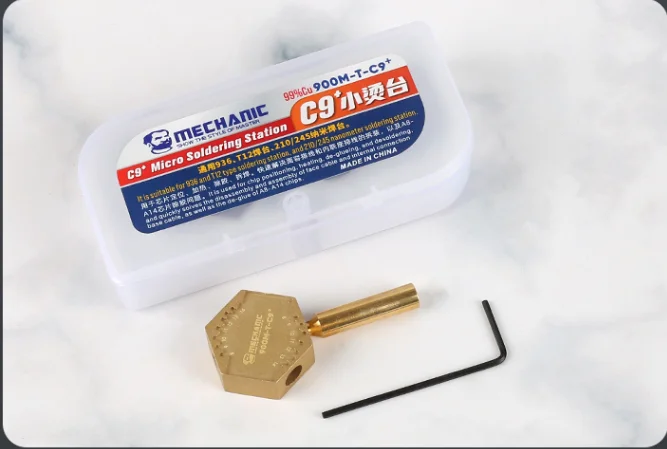 Pure Copper 7 in 1 Miniature Heating Platform Micro Solder Station for CPU IC Chip Glue Removal Desoldering