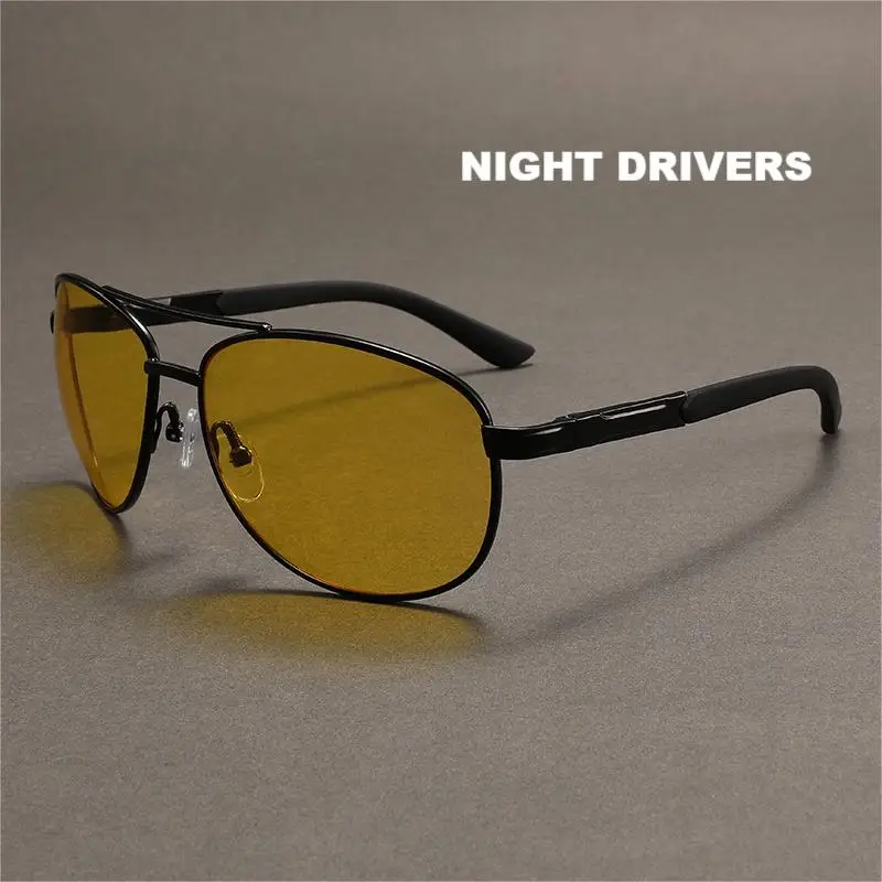 Enhanced Night Vision Metal Frame Glasses