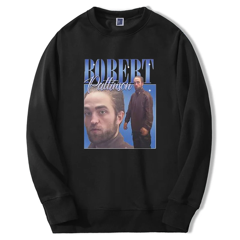

2022 New Fashion Robert Pattinson Sweatshirt Men/women RobertPattinson Hoodie Crewneck Hip Hop Casual Sportswear Streetwear