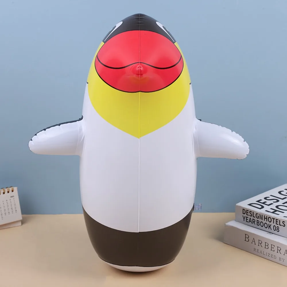 Cute Eco-friendly Materials Inflatable Toys Cartoon Pattern Thickened Penguin Tumbler Durable Inflatable Tumbler Children