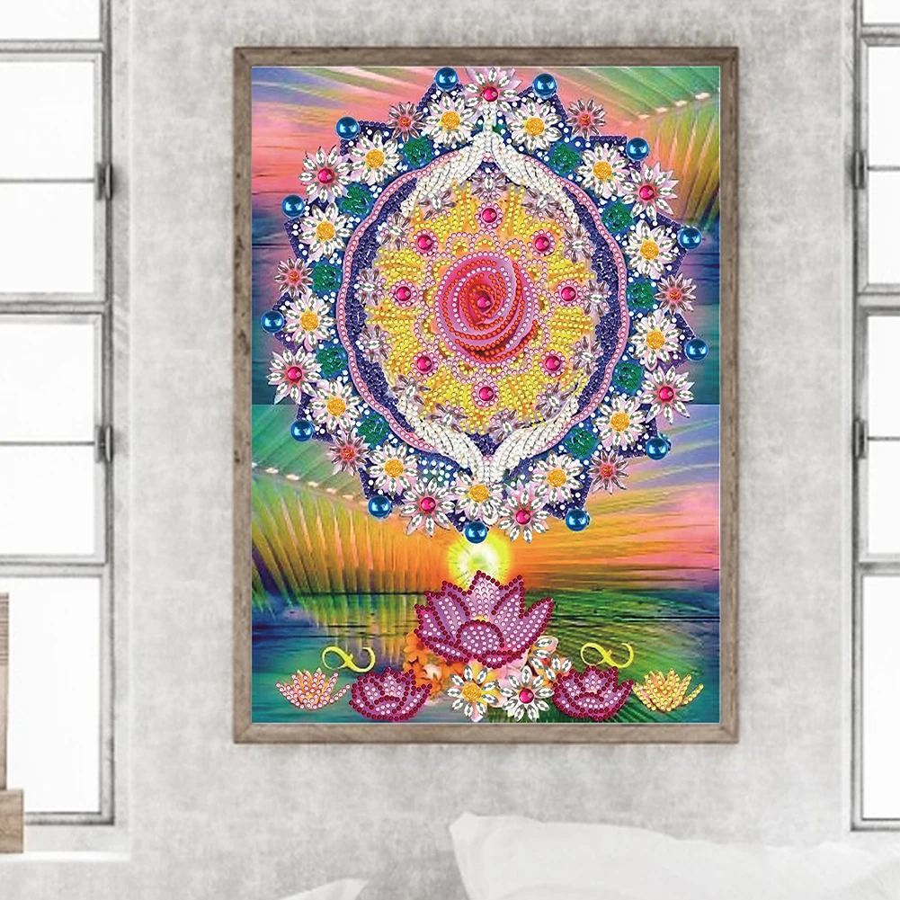 5D DIY Flowers House Diamond Painting Special-shaped Partial Drill Rhinestone Crafts Paintings For Office Living Home Decoration diamond painting,diamond art painting kit,diamond painting set