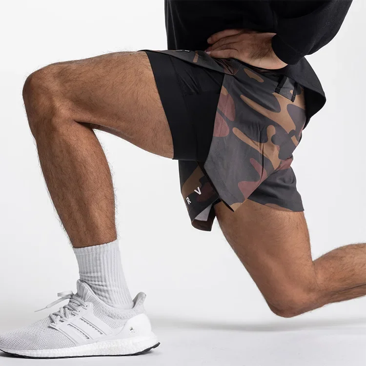 ASRV Mens Gym 2 in 1 Jogger Sport Short Pants Man Quick Dry Running Workout Basketball Shorts Male Gym Fitness Sweatpant Bottoms