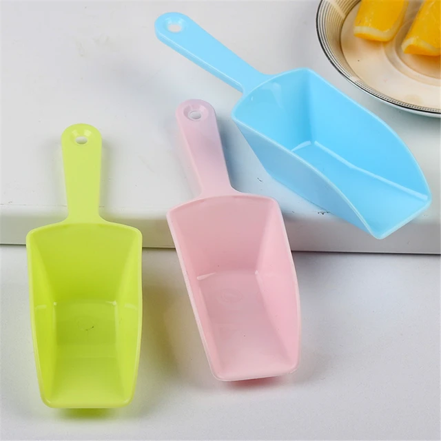 Set of 3 Multi-Purpose Plastic Kitchen Scoops for Canisters, Ice Scoop,  Flour Scoop, Measuring Scoops Set 3 Sizes, for Powders, Dry Foods,Candy,Pop