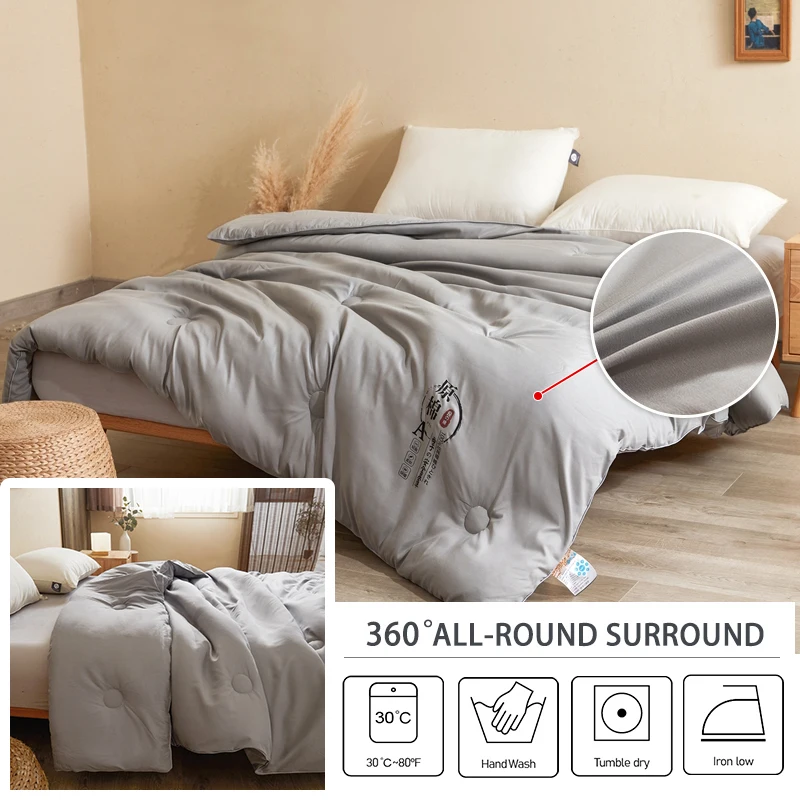 

Soft Soybean Quilt Lightweight Down Smooth Comforters for Bed Sofa Warm Blanket Multi-purpose Bedspread Twin Queen King Bedding