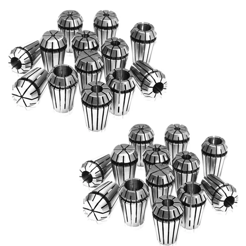 

LUDA 26Pcs 1-13Mm ER20 Spring Collet Set CNC Workholding Engraving&Milling Lathe