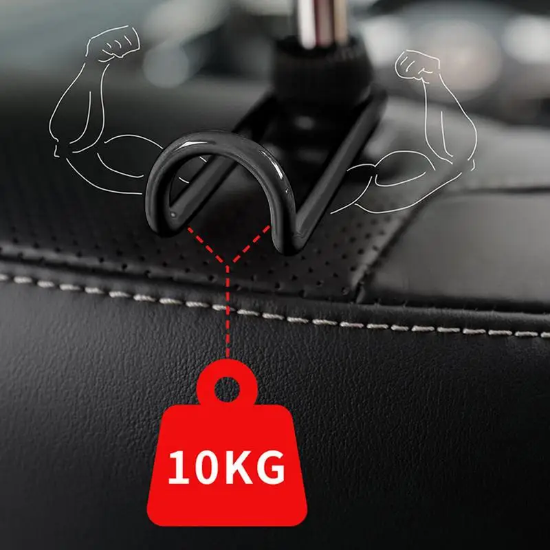Car Back Seat Hooks Headrest Hanger Clothes Purse Bag Organizer Travel Accessories