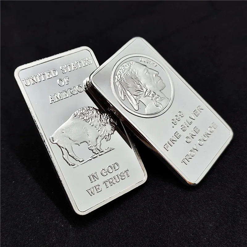 Personalizzato American Liberty 1Oz Value In God We Trust Fine Silver Bullion Bar Us Union Souvenir Coin Gifts