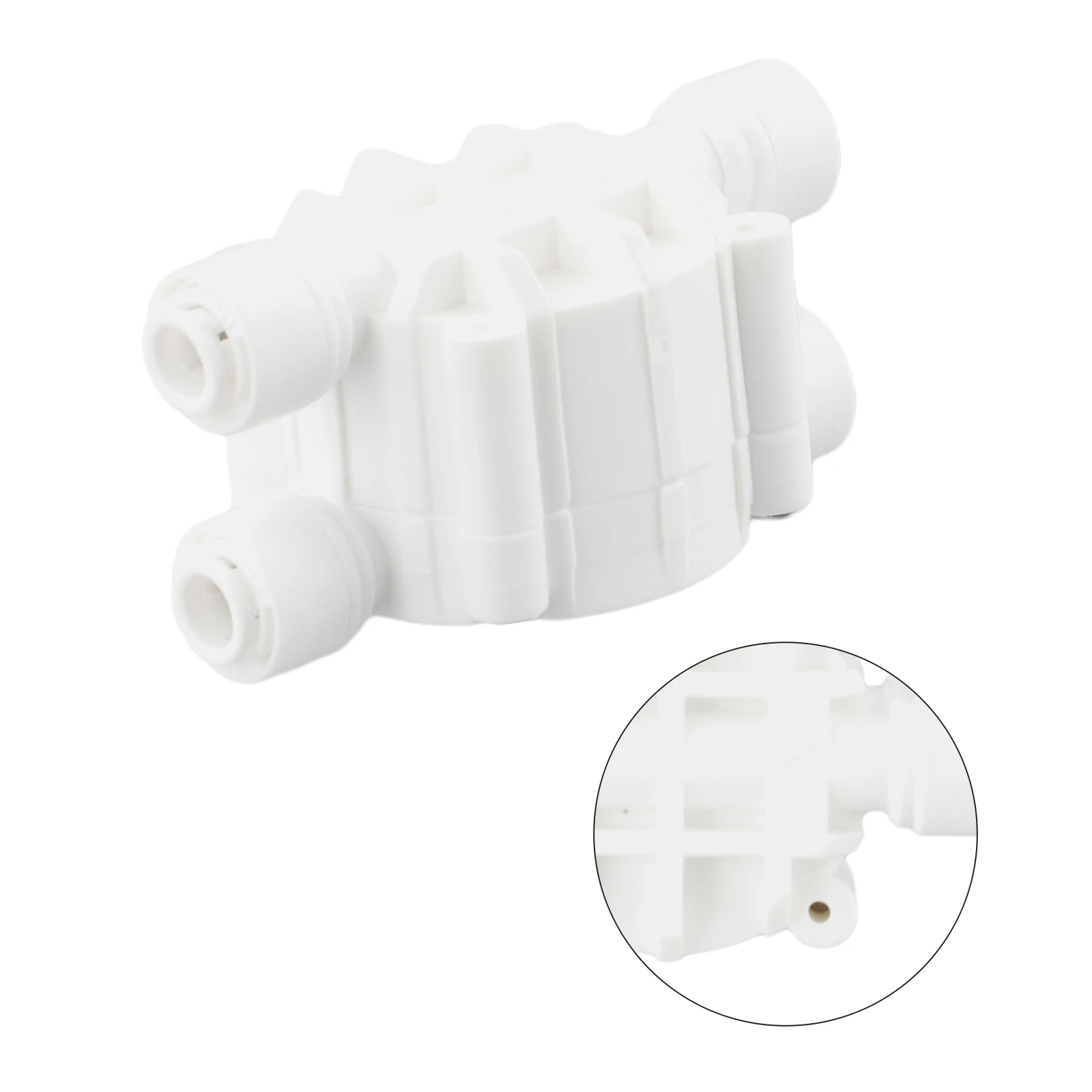 4-Way Auto Shut-Off Valve for Water Purifier Systems with Quick Connect Fitting