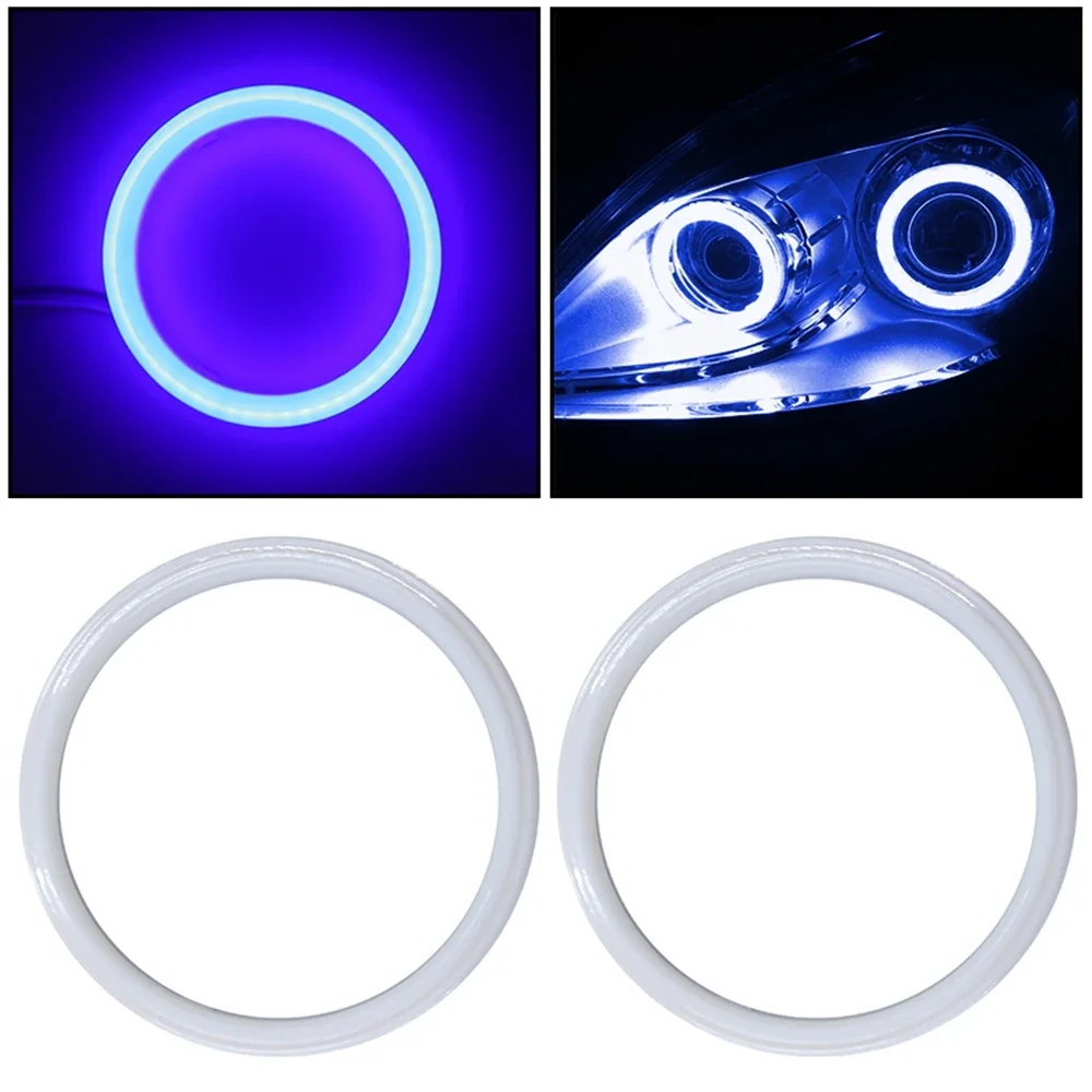 Luz de algodão halo anéis led anjo olhos acessórios do farol do carro luzes diurnas edl luz do carro para motocicleta offroad 4x4