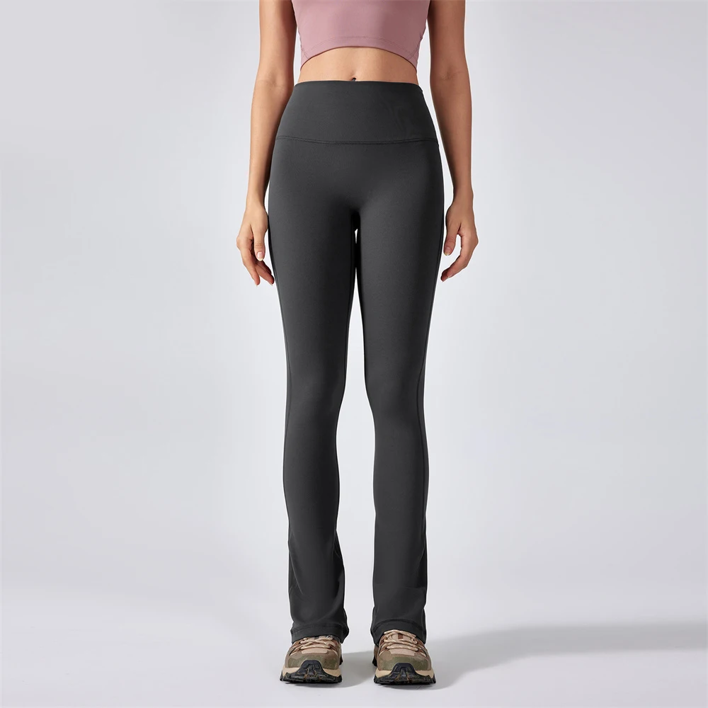 High Waist Mini Flare Women Pant 32'' Buttery-soft Feels Weightless 4 Way Stretch Yoga Leggings Sculpt Flare Skinny Tights