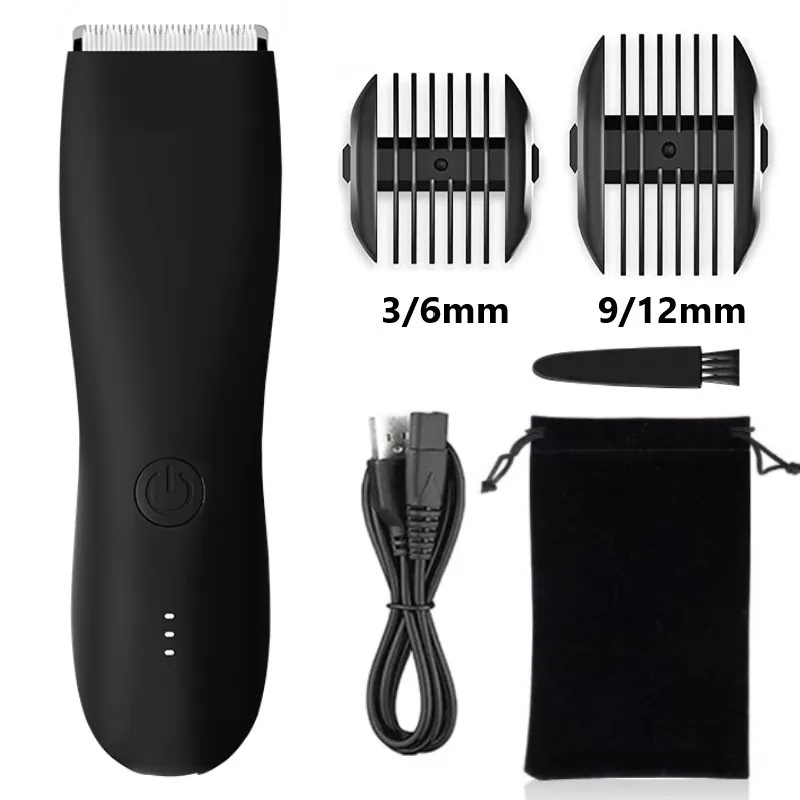 

Men's Electric Groin Hair Trimmer Pubic Hair Trimmer Body Grooming Clipper for Men Bikini Epilator Rechargeable Shaver Razor