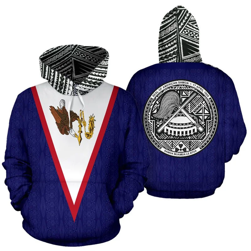 thumbnail image 1 of Sudadera con capucha con estampado gráfico en 3D de Samoa Americana Sudadera con capucha con bandera polinesia Novedades Sudaderas con capucha y sudaderas Sudaderas con capucha para hombres, 1 of 4
