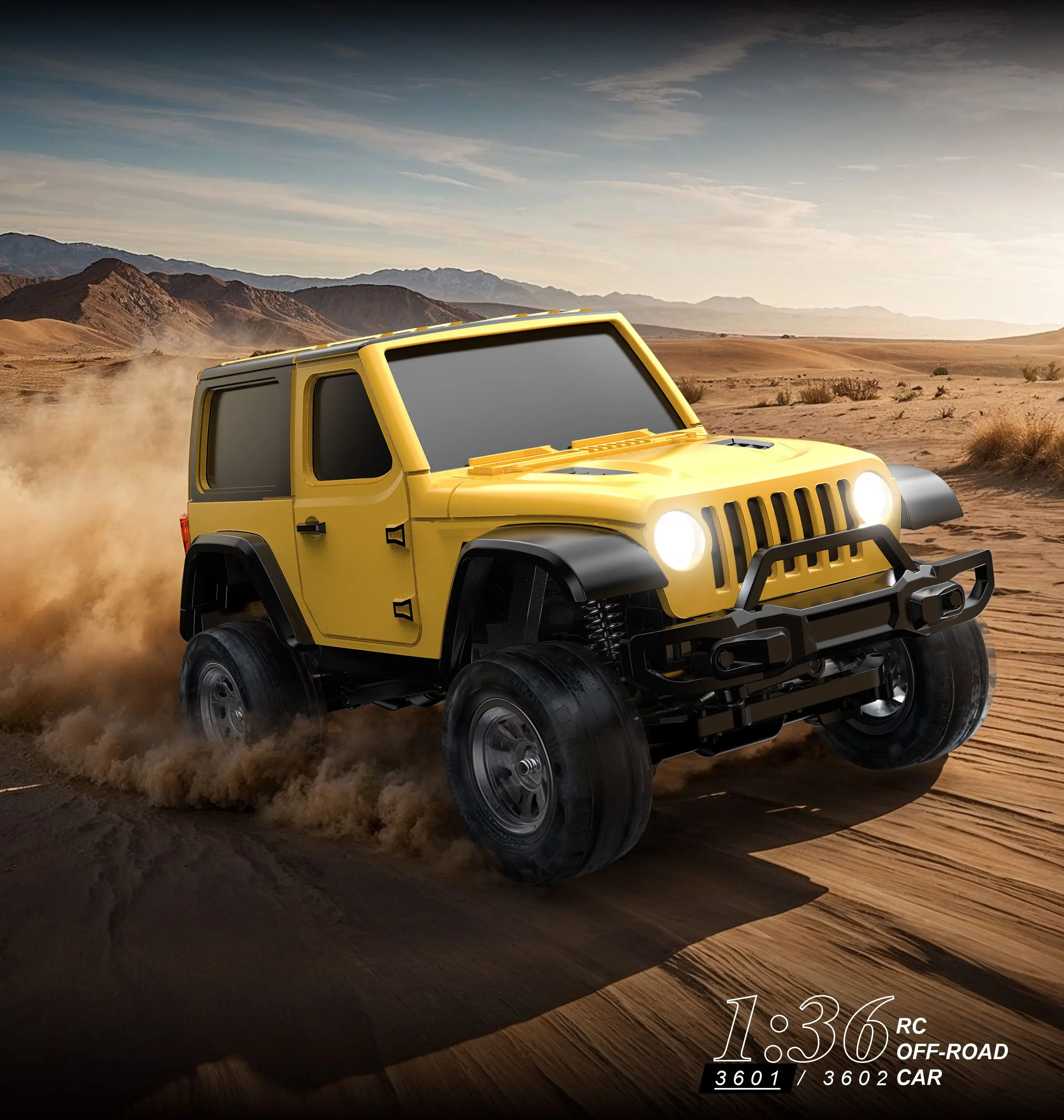 New 1/36 RC Crawler Car 4WD Mini Remote Control Off-road
