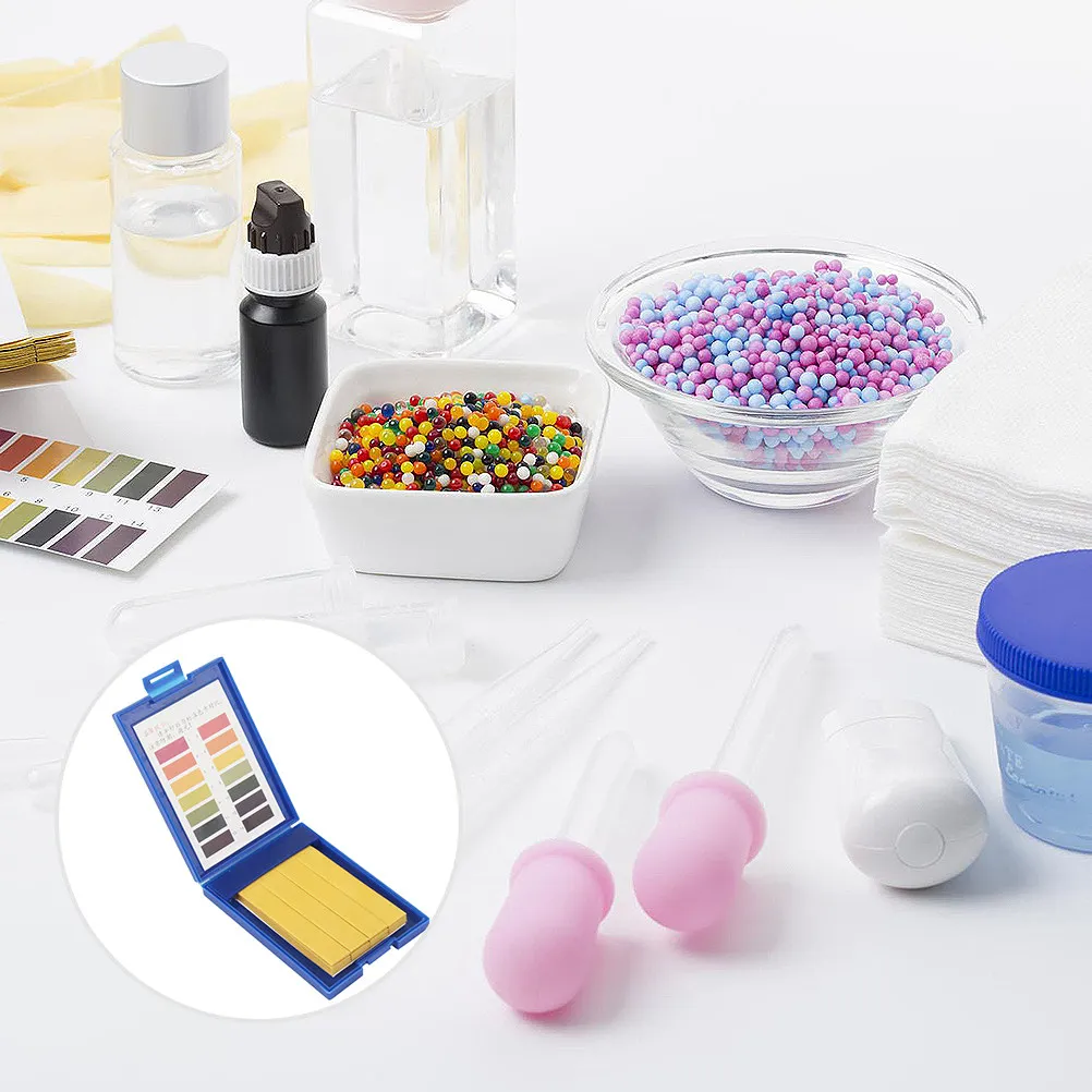 80Pcs PH 테스트 용지 정확한 1-14 산성 알칼리 테스트 스트립 방수 플라스틱 상자 컬러 카드 PH 테스트 스트립 정확한 롱
