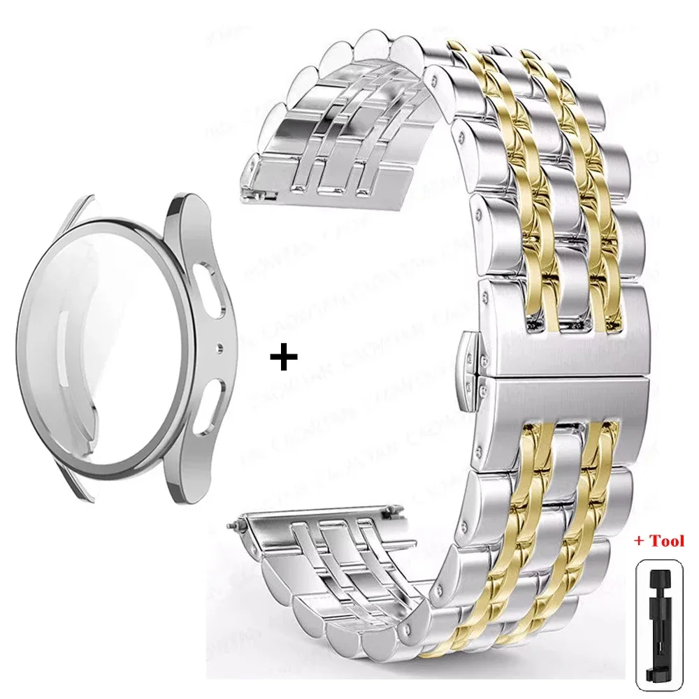 Enhanced Stainless Steel Strap with Soft TPU Protector Case