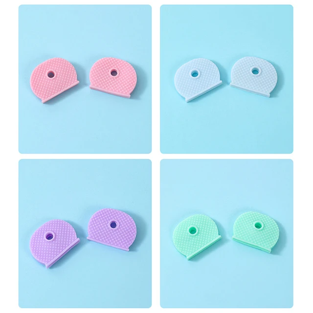 96 Coprichiavi In Silicone Colorati - Tondi E Semitondi Per Identificazione Chiavi - Foto 10