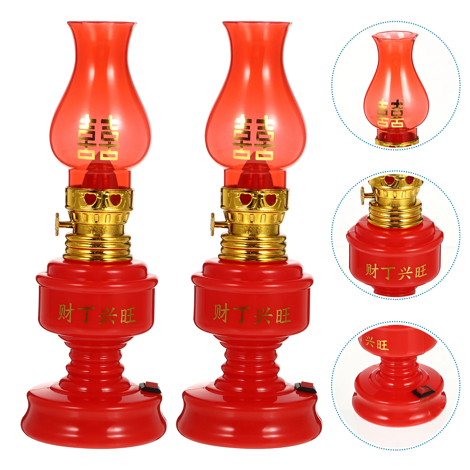 Искусственные фотосвечи в китайском стиле для дома 2 шт. |