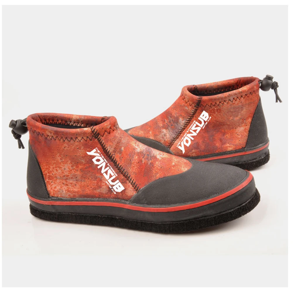 Fishing Boots 3MM Neoprene Self Lock Rock Fishing Boots Hunting Anti-skid Upstream Shoes Felt-soled Wading Fising Tool