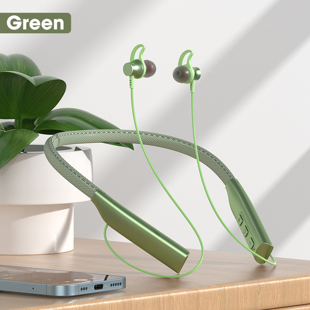 Wireless Bluetooth V5.0 Earphone TF Card MP3 Player TWS Neckband Headset Running Sports Waterproof Earbuds for All Phone