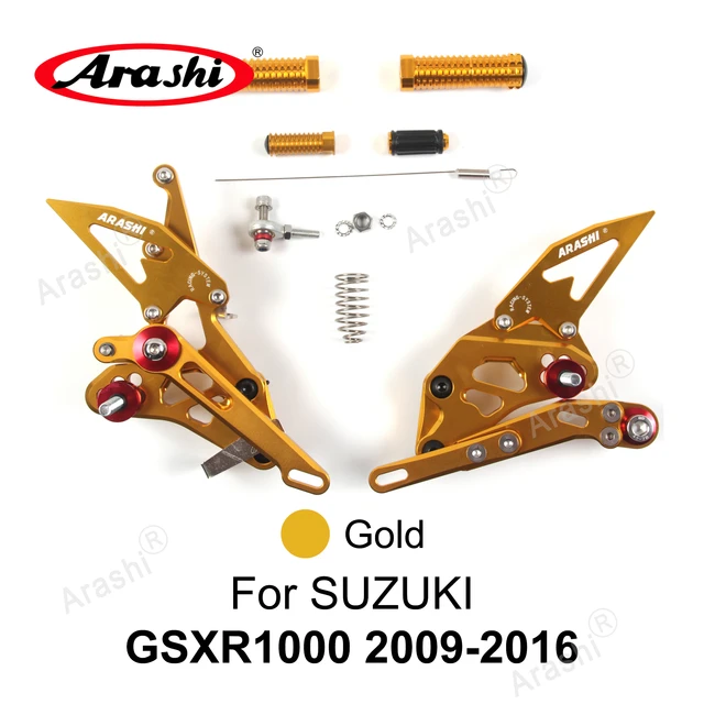 Arashi CNC Adjustable Footrest For SUZUKI GSXR1000 2005 2022 Rearset