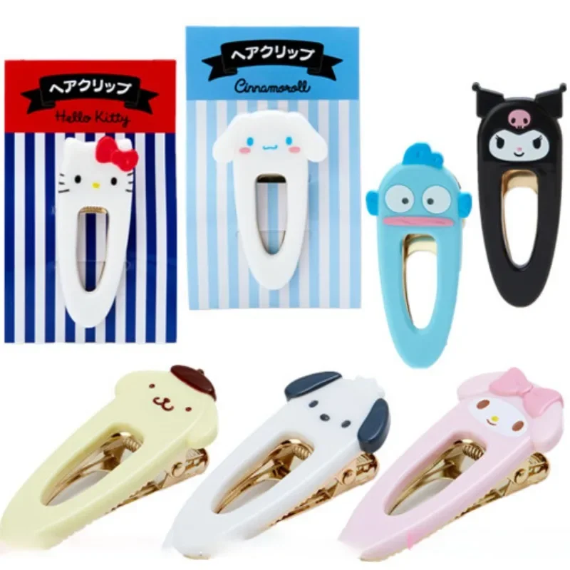 

Sanrio cartoon Hello Kitty shell version special-shaped hair clip cinnamonII cute girl Kuromi duckbill clip pochacco bangs clip