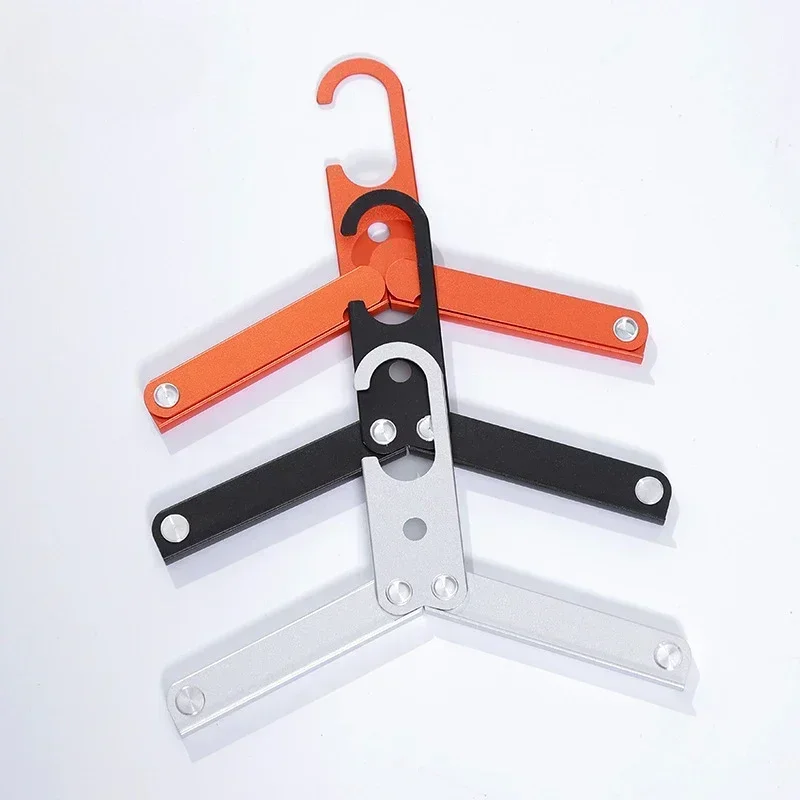 3-fold Clothes Hanger for Camping and Self-driving Travel Outdoor Ultra-light Aluminum Alloy Folding Multi-functional Portable 1