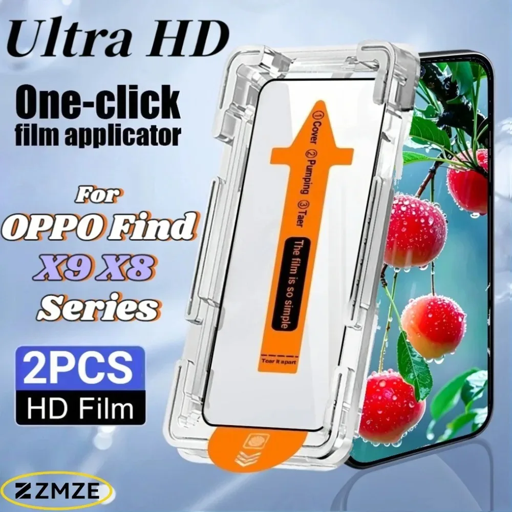 2 Pack For OPPO Find X9 X9 Pro X9 Ultra X9+ X9S Pro X8 X8 Ultra X8S X8S+ Series One Click Screen Protector Tempered Glass Films