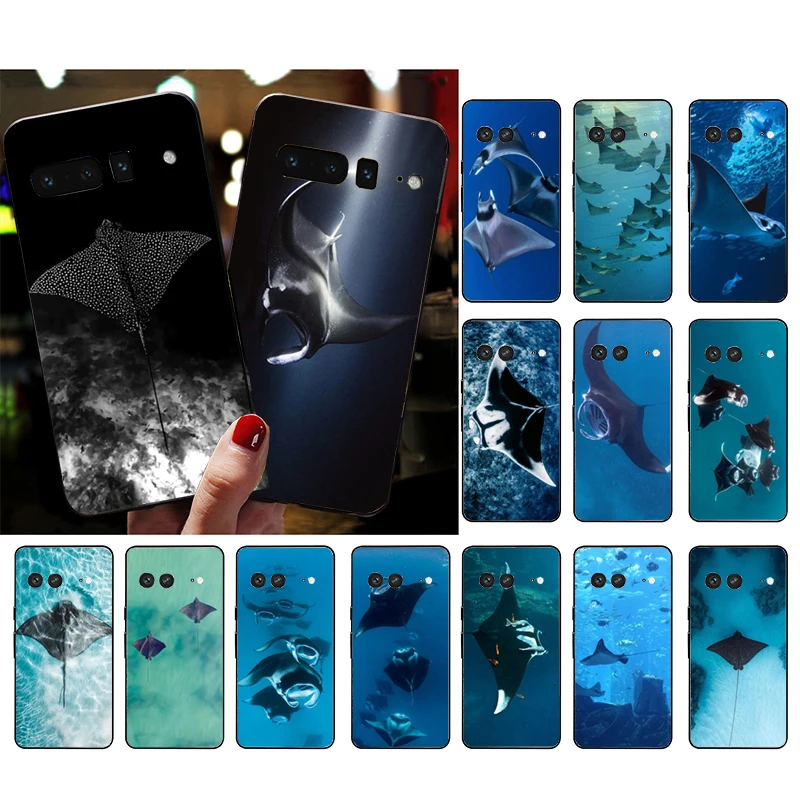 Custodia Per Telefono Manta Ray Sea Creature Per Google Pixel 7A 8 7 Pro 7 6A 6 Pro 5A 4A 3A Pixel 4 Xl Pixel 5 6 4 3 3A Xl Shell