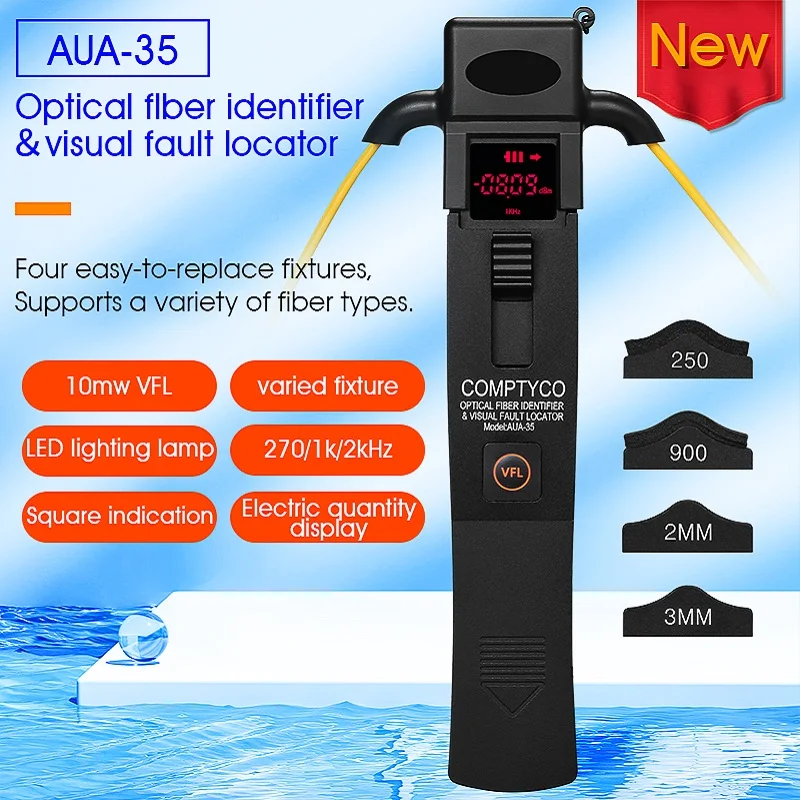 

Optical Fiber Identifier COMPTYCO AUA-35 10MW VFL LED light