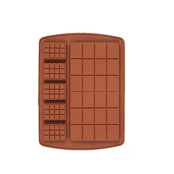 Silicone Break-Apart Chocolate and Energy Bar Mold (Mix shape)