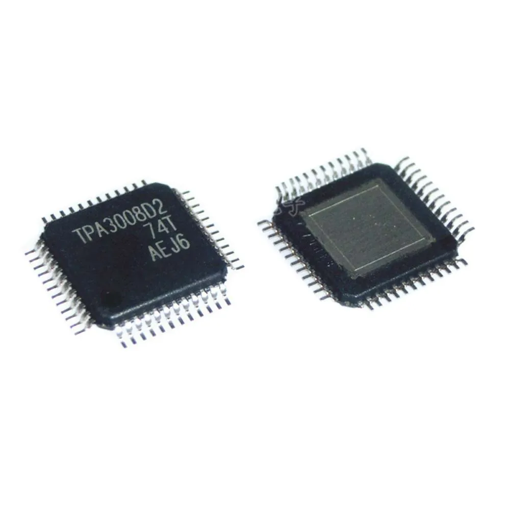 

2pcs/lot TPA3008 TPA3008D2PHPR TPA3008D2 HTQFP48 LCD power amplifier IC