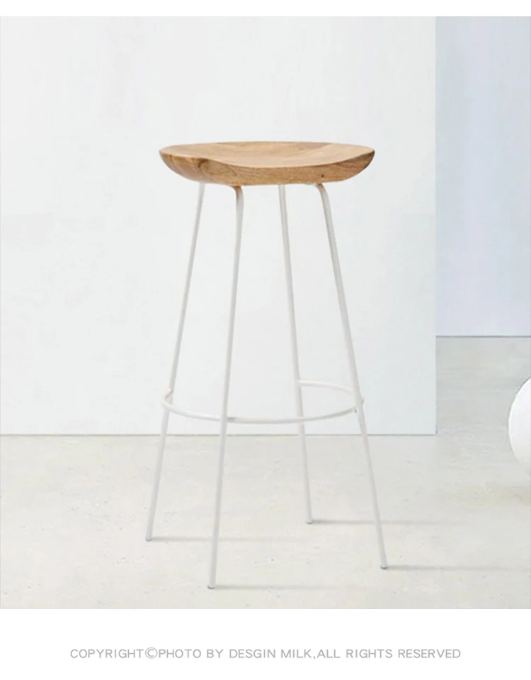 Wooden Cafeteria Gaming Chair Wooden Outdoor Bar Furniture High Luxury Living Room Salon Designer Tabouret Design Garden Cadeira