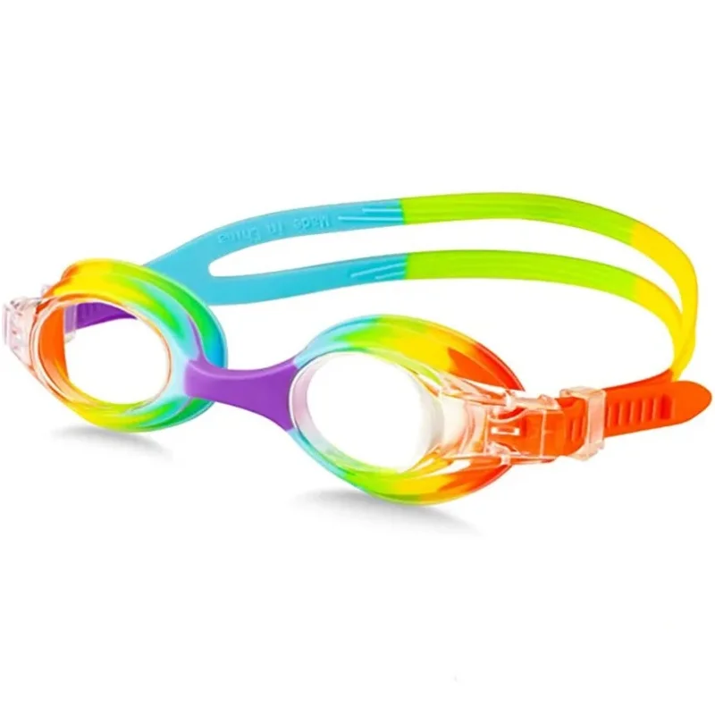 Swimming Goggles Kids HD Waterproof Anti-Fog Electroplating Colored Lenses Adjustable swimming goggles