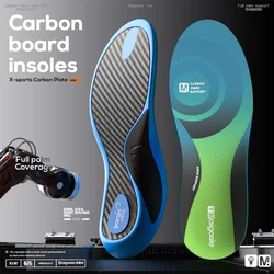 Advanced Carbon Plate Performance Basketball Insole with Enhanced Arch Support and High-Impact Rebound - 35-36(23.5cm) (Blue)