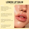 Glowing Lip Balm Lemon Ginger Fragrance Plumping Lip Gloss Remove Melanin Dark Dead Skin Repair Moisturize Brightening Lip Balm 4